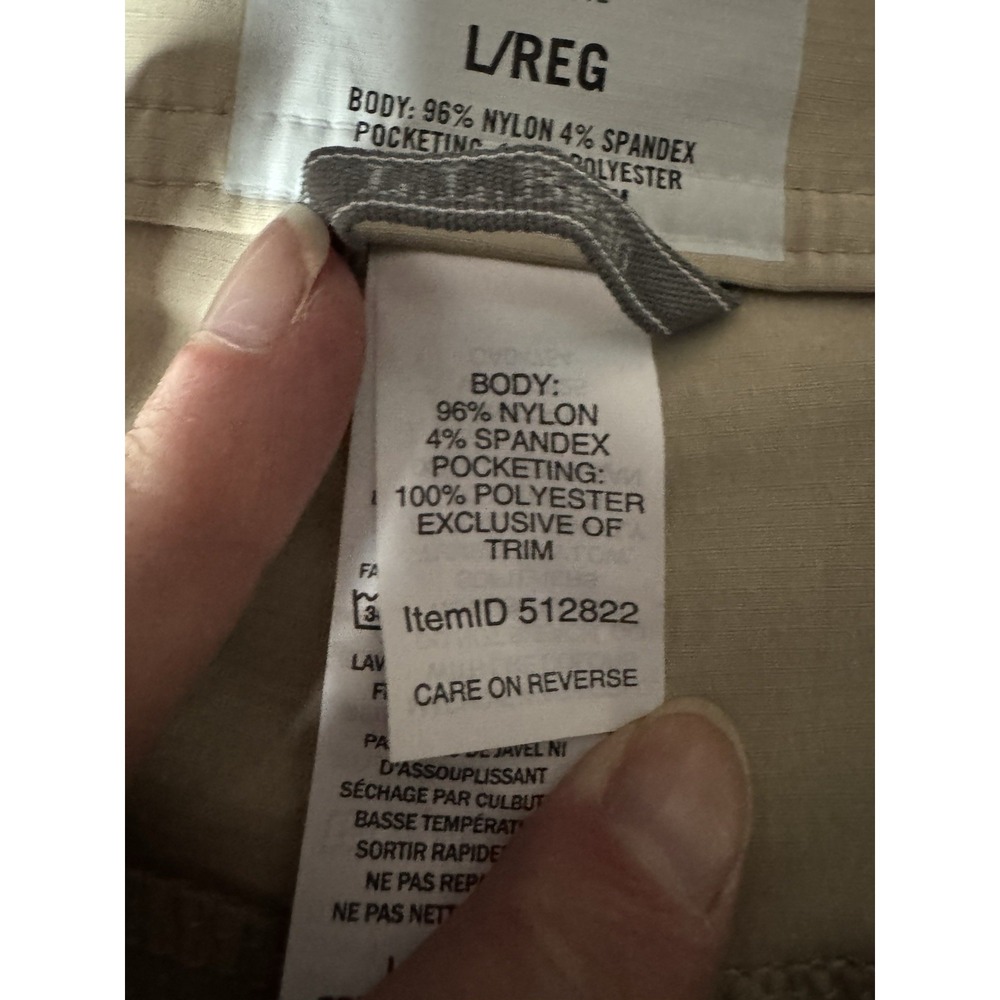 L.L.Bean Shorts Men's Large Khaki Hiking Utility Stretch Canvas Gorpcore Outdoor - Picture 3 of 12